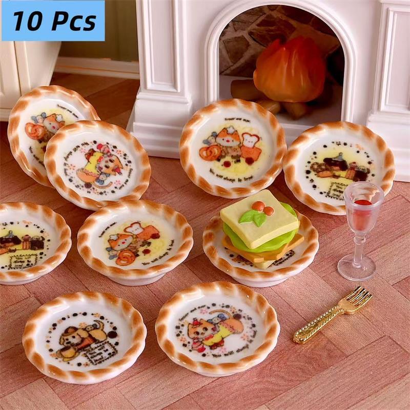 Resin Craft Kit - 10 stks/set Poppenhuis Miniatuur Puppy Hond