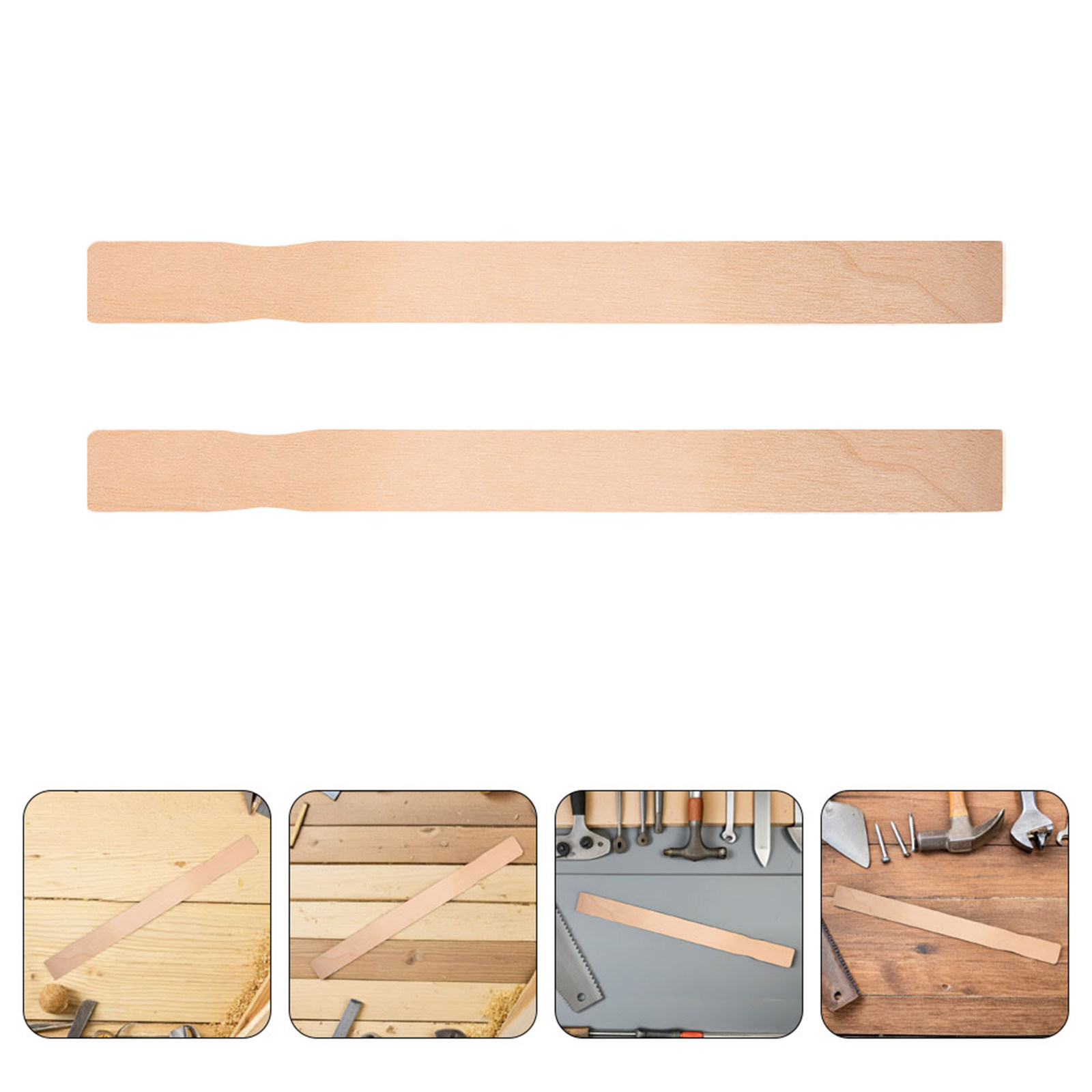 Crafting Resin - 15 stuks verfroerstokjes van gepolijst hout,