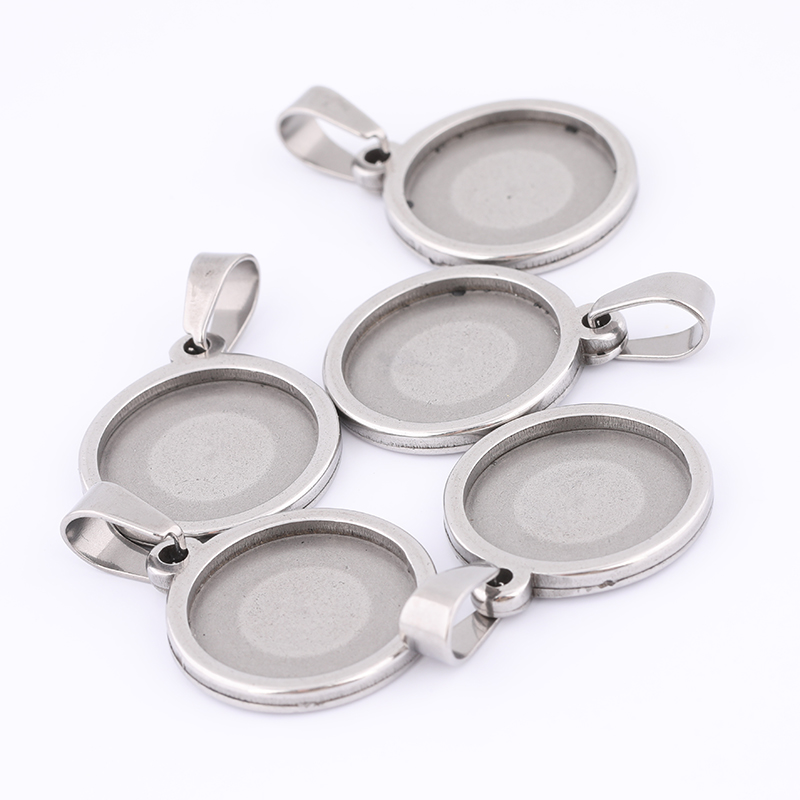 10st 15mm ronde cabochon basis - Bezels Set Pendant recensie en prijs